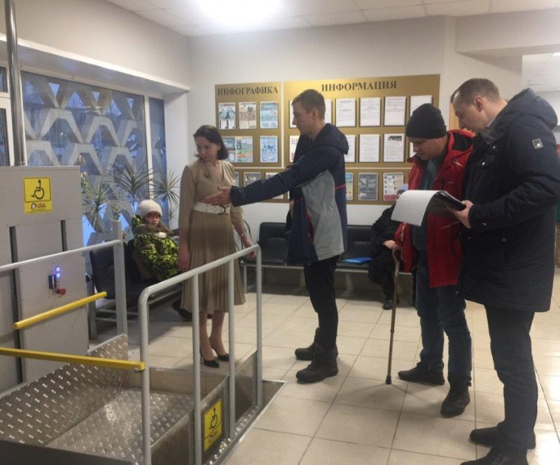 В госучреждении Коми установлен подъемник вертикального перемещения