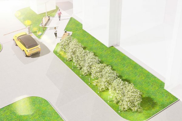 В Верхнем Чове продолжается благоустройство территории 