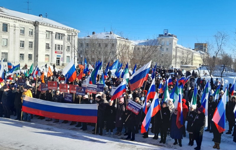 В Воркуте прошел митинг в поддержку участников СВО