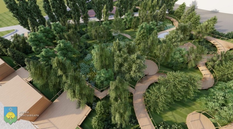 Студенты предлжили варианты благоустройства сквера от площадки "под часами" до перекрестка  Коммунистическая-К.Маркса в Сыктывкаре