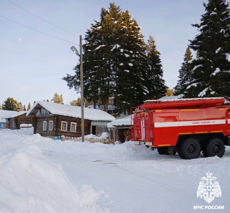 В Удорском районе из-за непотушенной сигареты погибли два человека