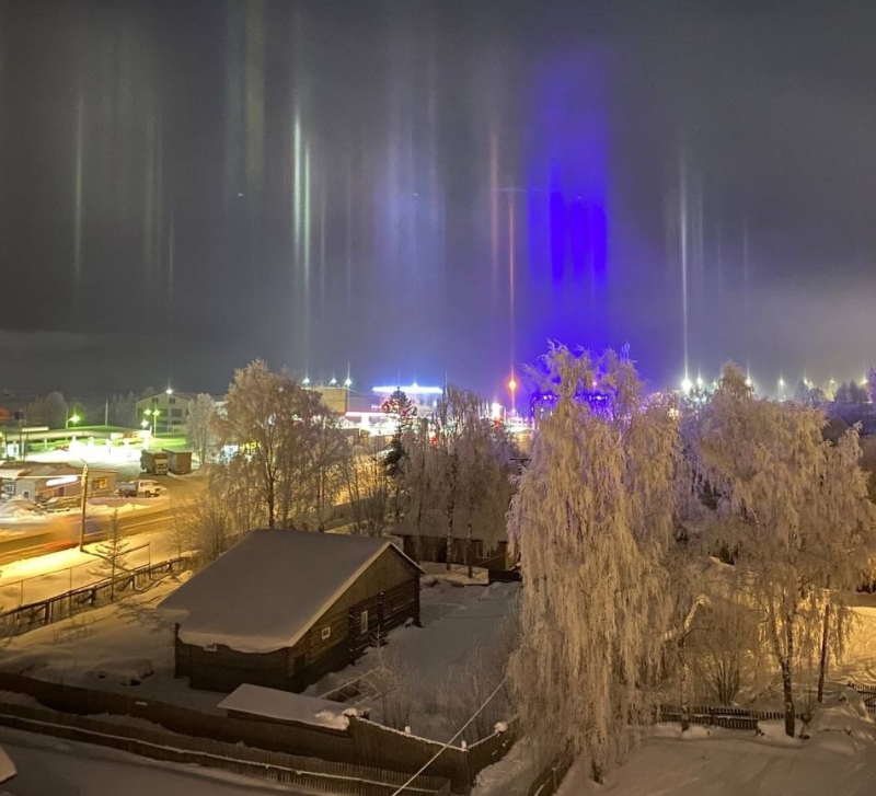 Жители Коми благодаря морозам стали свидетелями уникального атмосферного явления