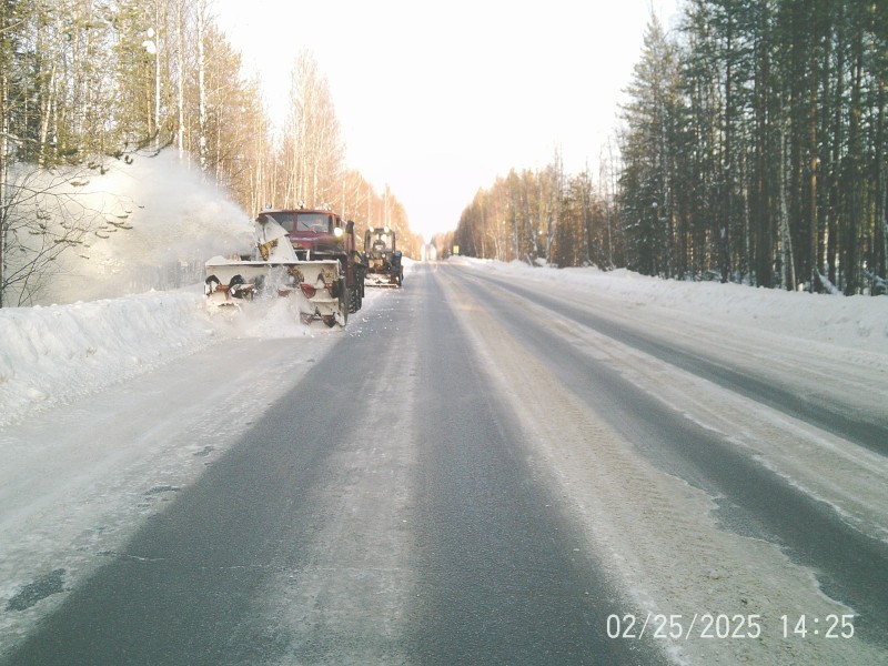 В Сосногорском районе от снега очистили порядка 150 км

