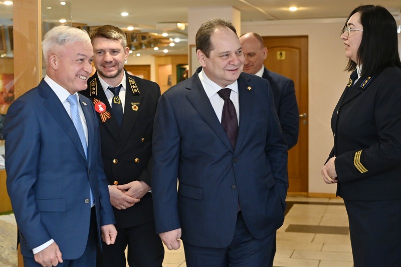 Ростиславу Гольдштейну рассказали о вкладе воркутинских шахтёров в Великую Победу