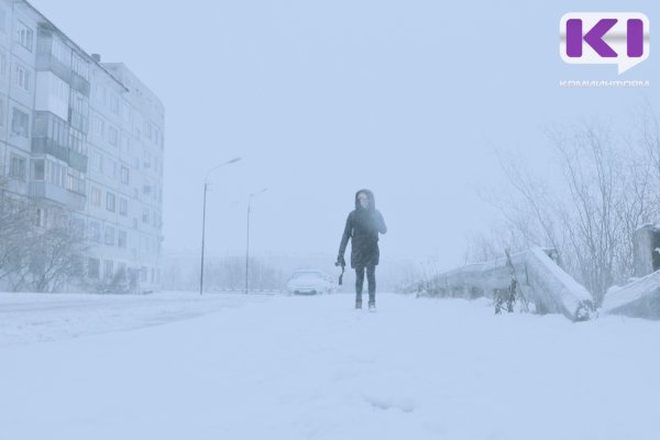 Школьники и студенты Воркуты остались дома из-за непогоды 