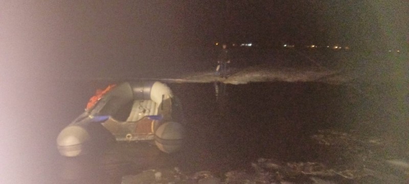 В Печоре на переправе застрял пешеход