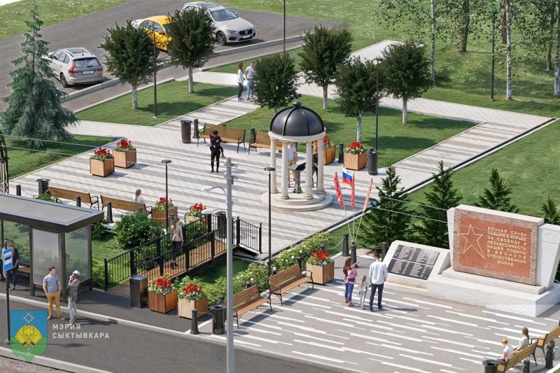 Обновленная площадка в Краснозатонском получит ротонду, перголу и декоративный мостик 