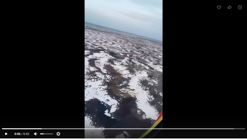 Застрявших на гнилых болотах в Усинске рыбаков эвакуировали на вертолете 