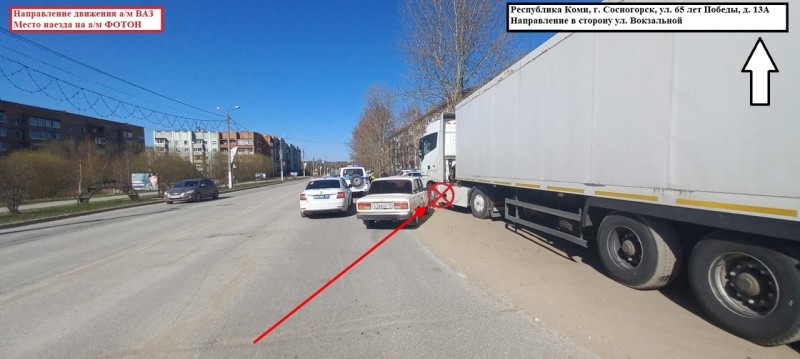 В Сосногорске автомобиль сбил своего водителя  