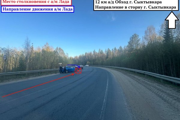 На объездной Сыктывкара в аварии пострадал 14-летний подросток