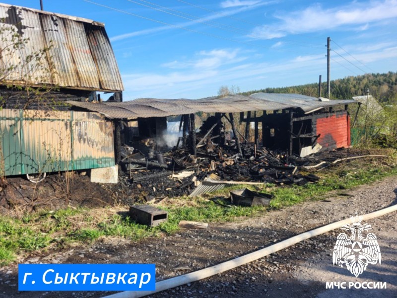 В Коми при пожаре пострадала дачница