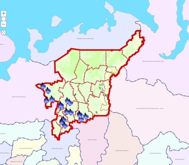 Грозы дважды подожгли лес в Усть-Куломском районе