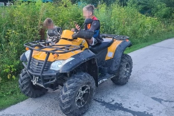 В Корткеросе инспекторы ДПС остановили 10-летнего водителя квадроцикла