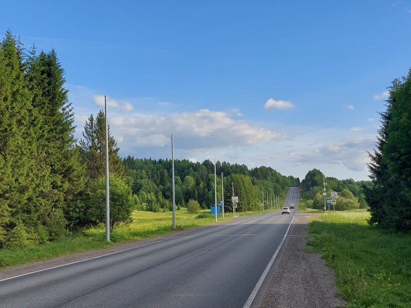 В Коми продолжаются работы по освещению региональных дорог