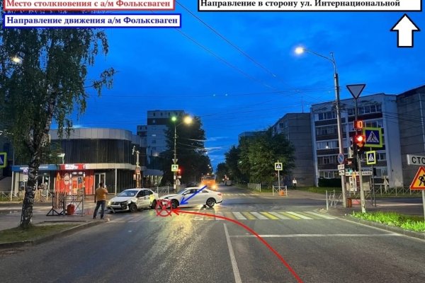 Немецкие разборки в Сыктывкаре: Mercedes-Benz ночью не уступил дорогу Volkswagen