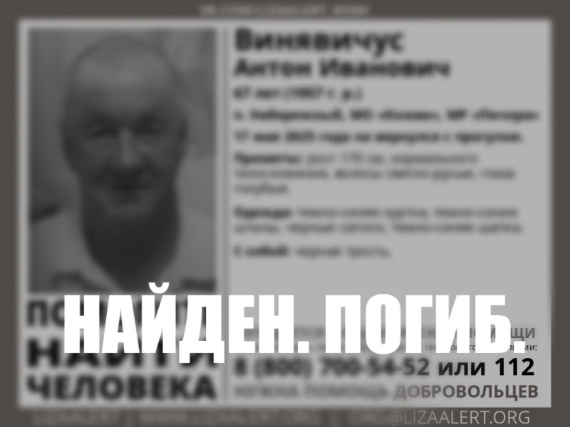 В Коми остановили поиски 67-летнего пенсионера, который не вернулся с прогулки