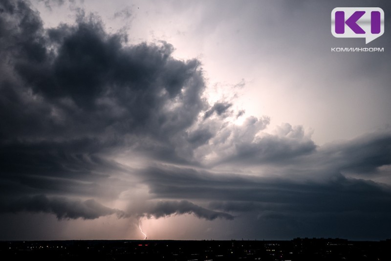 В большинстве районов Коми прогремят грозы