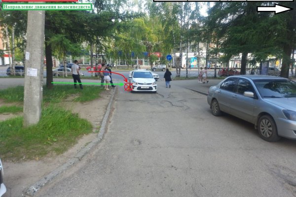В Сыктывкаре девушка на Kia Rio сбила 16-летнего велосипедиста