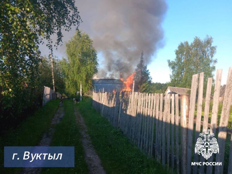 В Вуктыле на пожаре погиб 54-летний мужчина