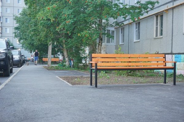 В сыктывкарском дворе по Петрозаводской, 56 завершается благоустройство территории