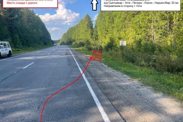 В Усть-Вымском районе водитель с 27-летним стажем не справилась с управлением и съехала в кювет