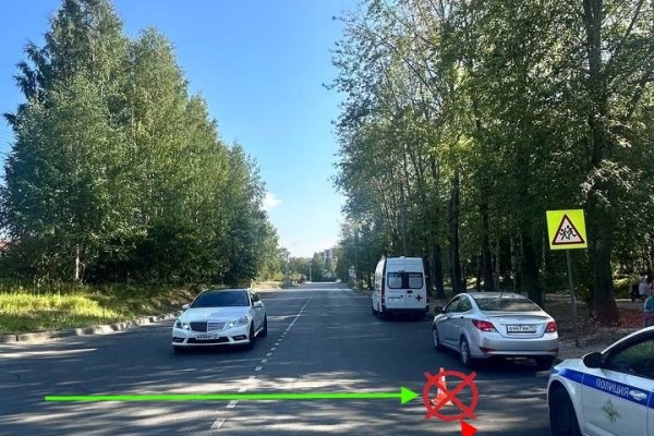 В Сыктывкаре на улице Печорской Hyundai сбил нарушавшего ПДД пешехода