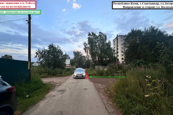 В Сыктывкаре водитель Toyota сбил 6-летнего велосипедиста