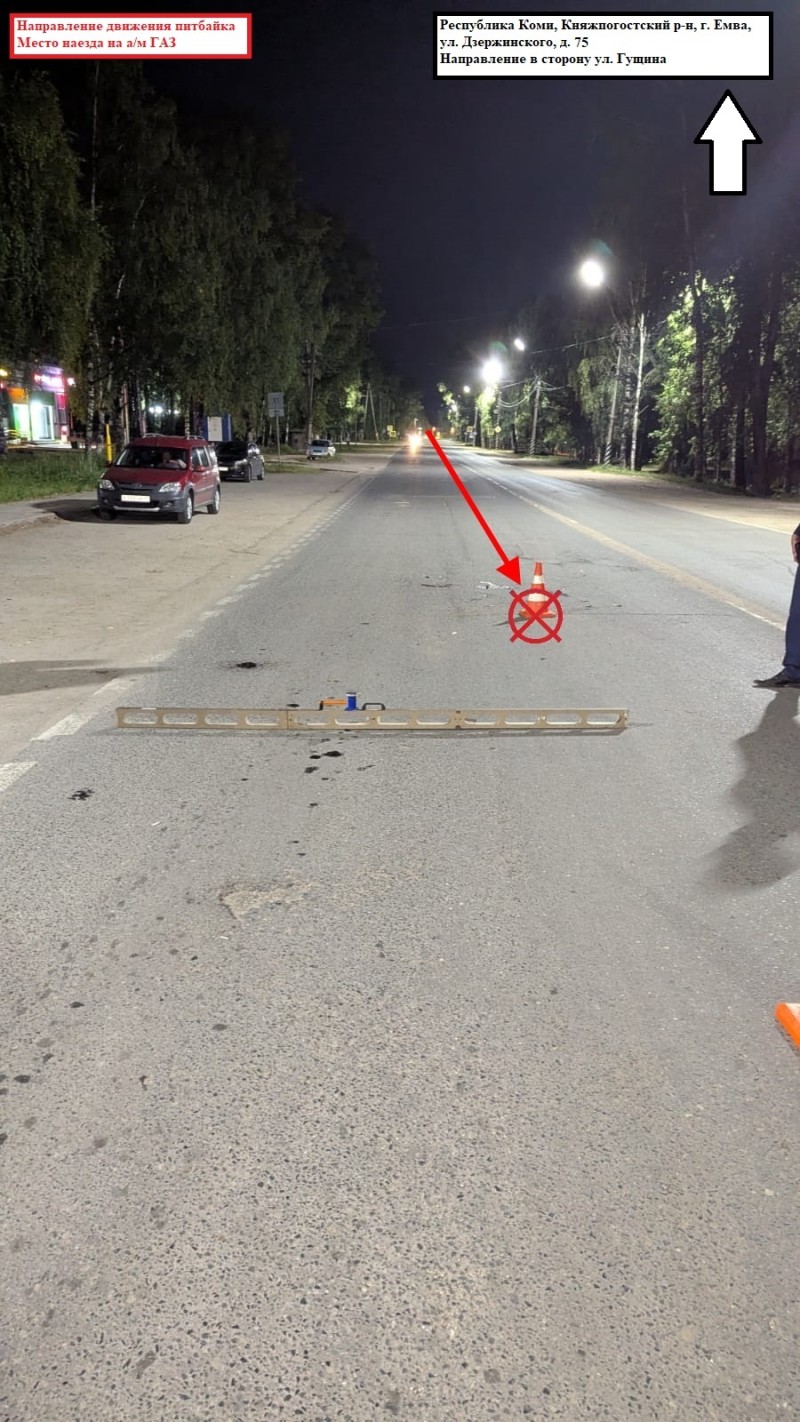 В Емве в результате ДТП погиб водитель питбайка