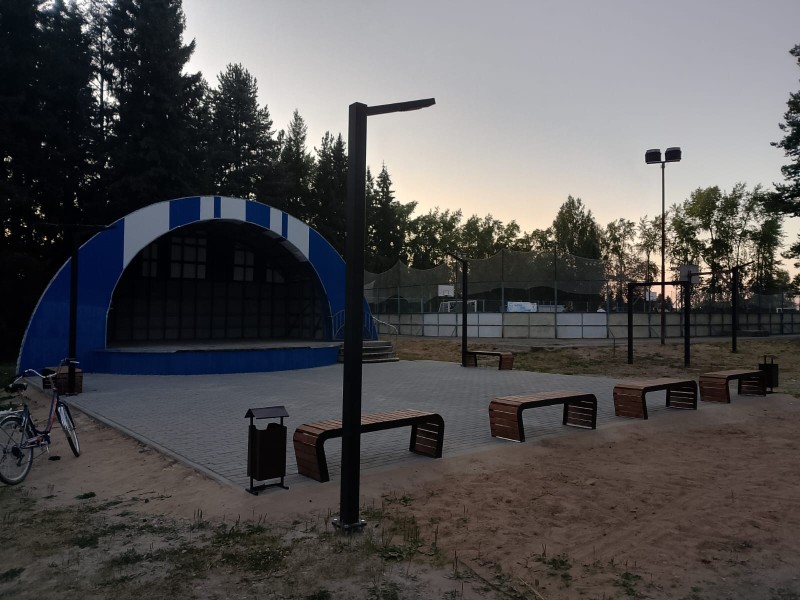 В Коми завершено благоустройство парковой зоны в с. Айкино