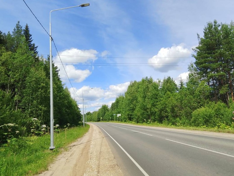 В Визинге завершены работы по установке освещения