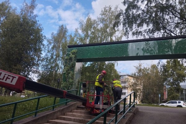 В Мичуринском парке вандалы повредили входную арку 