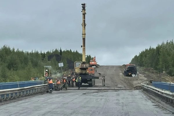 Продолжается ремонт автомобильной дороги Сыктывкар – Нарьян-Мар
