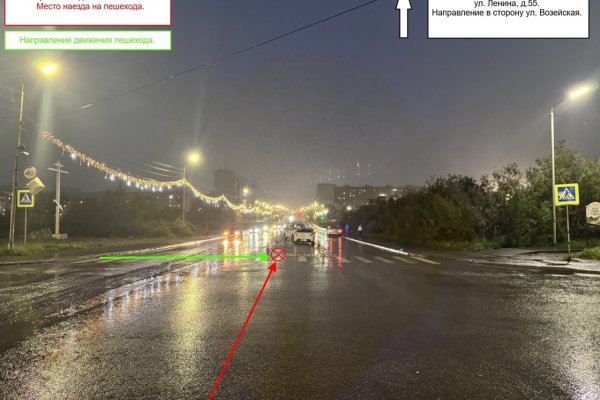 В Воркуте начинающий водитель сбил на пешеходном переходе человека