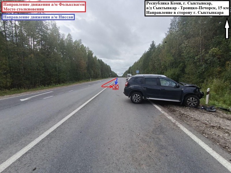 В Сыктывкаре погиб водитель Volkswagen 