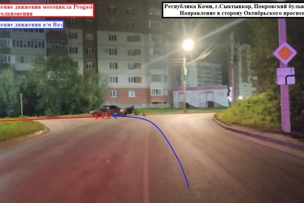 В Сыктывкаре молодой мотоциклист врезался в 