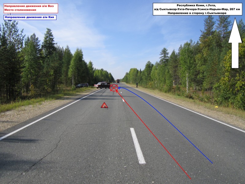 Водитель ВАЗа госпитализирован с множественными переломами ребер после ДТП в Ухтинском районе