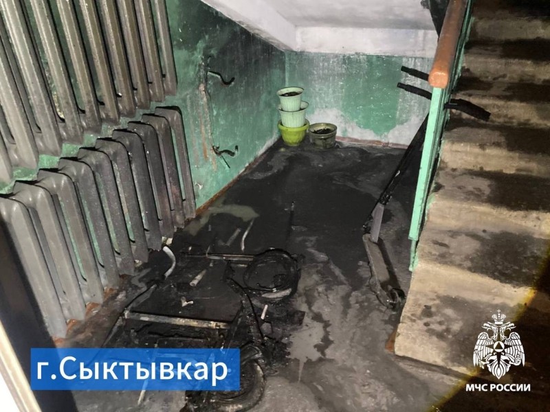 В Сыктывкаре на пожаре спасли трех человек