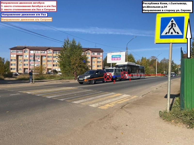 В Сыктывкаре пассажирка автобуса №25 разбила затылок 