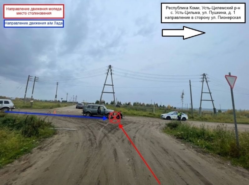 На дорогах Коми за сутки пострадали три водителя двухколесного транспорта 