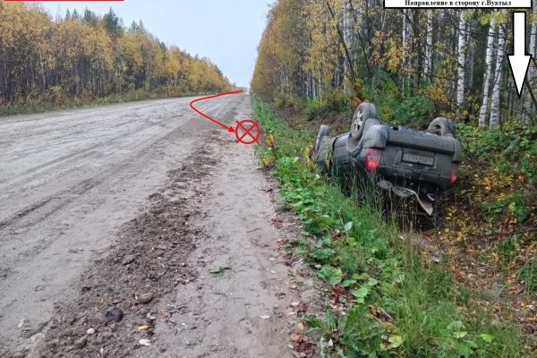 Под Вуктылом водитель Hyundai Tucson перевернулся в кювете и получил травмы