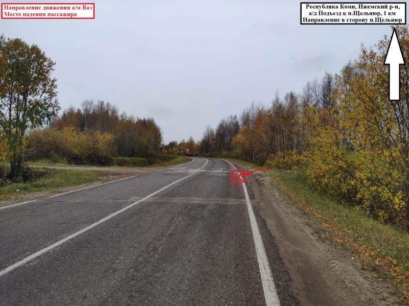 В Ижемском районе нетрезвый водитель выронил из салона ВАЗа пассажира