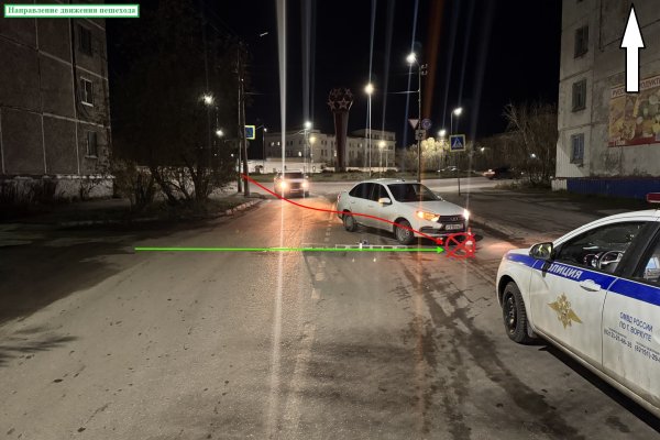 В Воркуте на перекрестке сбили женщину
