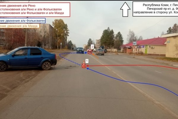 Поворот не туда: водитель Renault стал причиной массового ДТП в Печоре