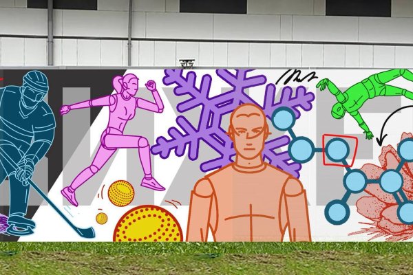 В Сыктывкаре создают новый стрит-арт на ограждении Республиканского стадиона