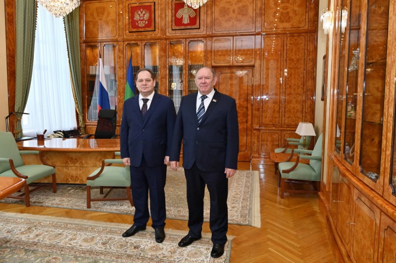 Ростислав Гольдштейн и Александр Макаренко обсудили повестку предстоящего заседания сессии Госсовета Коми