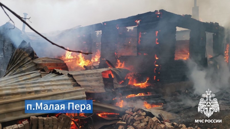 Пожар унес жизнь пожилого мужчины в Сосногорском районе