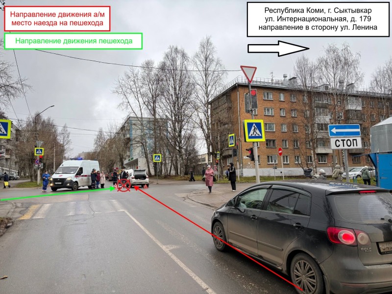 На дорогах Сыктывкара автомобилисты отправили в больницу двух пешеходов
