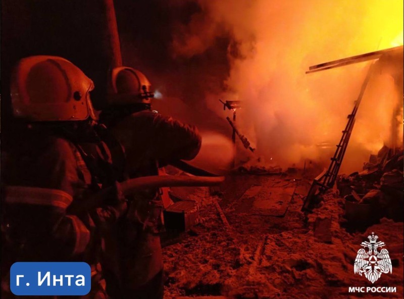 В Коми за сутки сгорели дачный дом, баня и хозпостройка