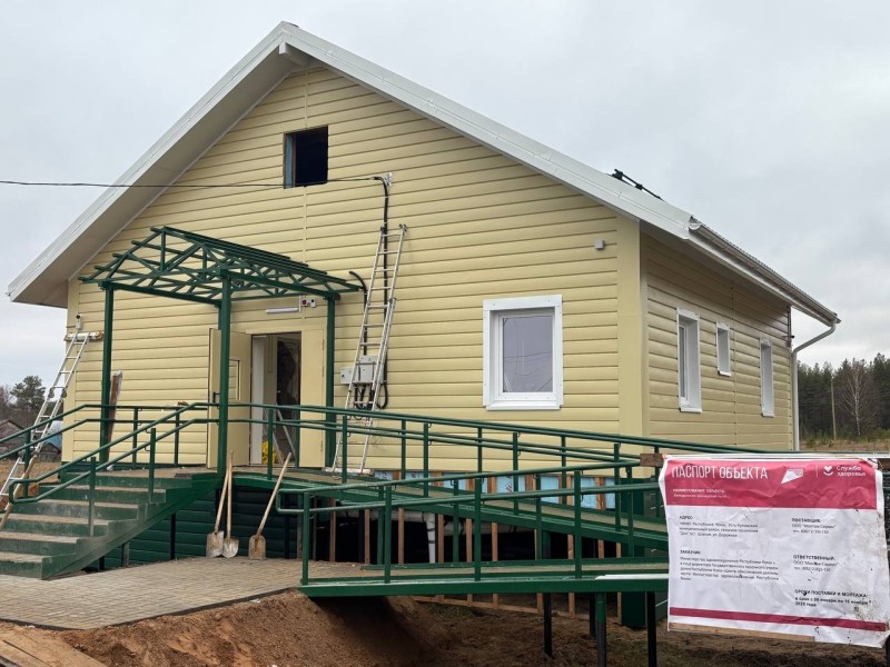 Возведение ФАПов в Усть-Куломском районе вышло на финишную прямую
