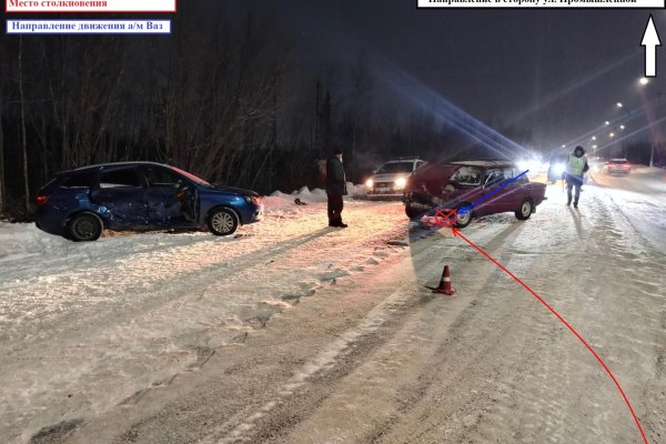 Водитель Lada Vesta спровоцировал ДТП в Усинске с двумя пострадавшими